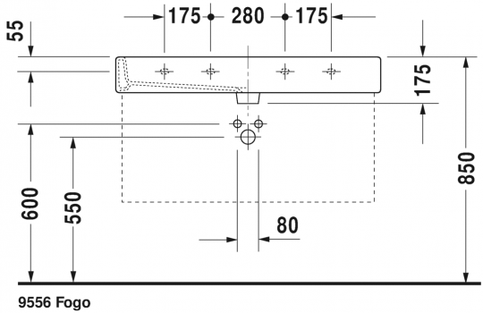 Раковина Duravit Vero 100х47 045410 ФОТО