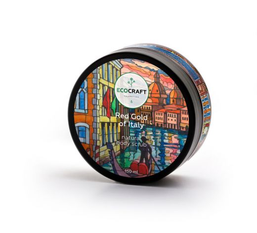 Ecocraft - Скраб  для тела "Red gold of Italy" Красное золото Италии 150 мл