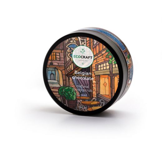 Ecocraft - Скраб для тела "Belgian chocolate" Бельгийский шоколад 150 мл