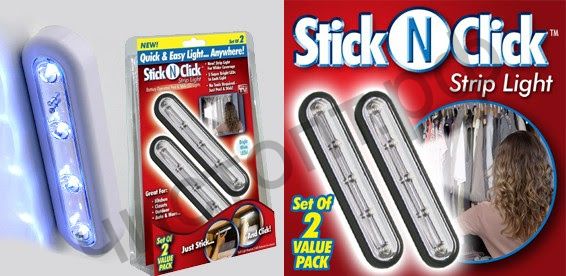 Светильники Stick N Click strip light приклейте и включите