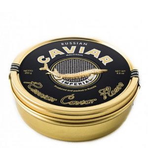 Черная осетровая икра зернистая Russian Caviar House Империал - 250 г (Россия)