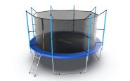 Батут EVO jump Internal 12ft (Blue) (366см) внутренняя сетка и лестница