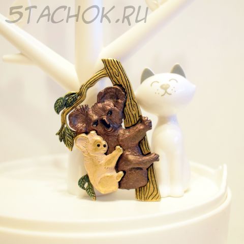 Брошь "Мишки-коалы" (Kenneth Cole, США)