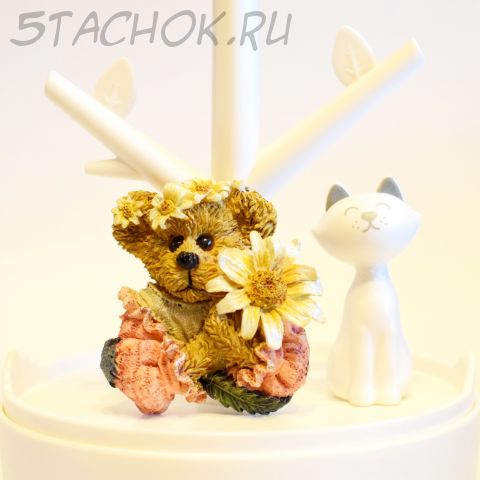 Мишка-девочка с цветочком (The Boyds Collection, США)