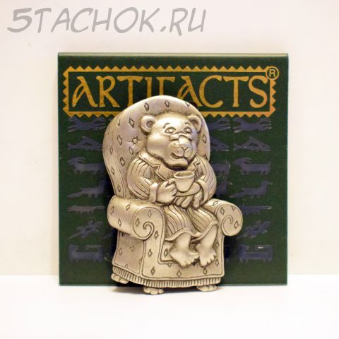 Брошь "Миша на пенсии" (JJ США)