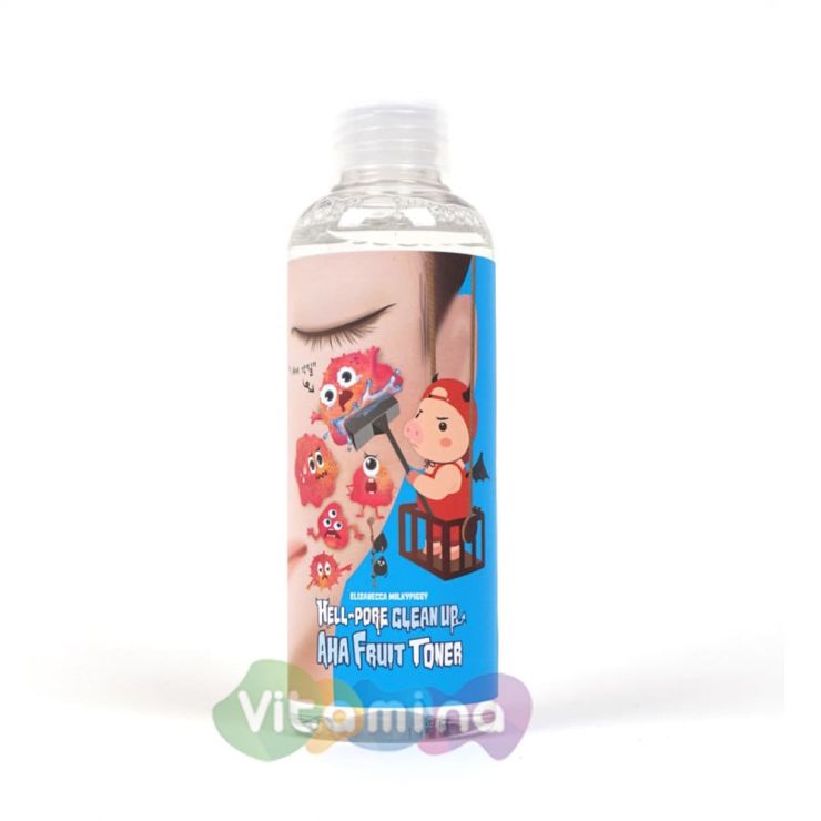 Тоник-пилинг с фруктовыми кислотами Elizavecca Hell-Pore Clean Up Aha Fruit Toner