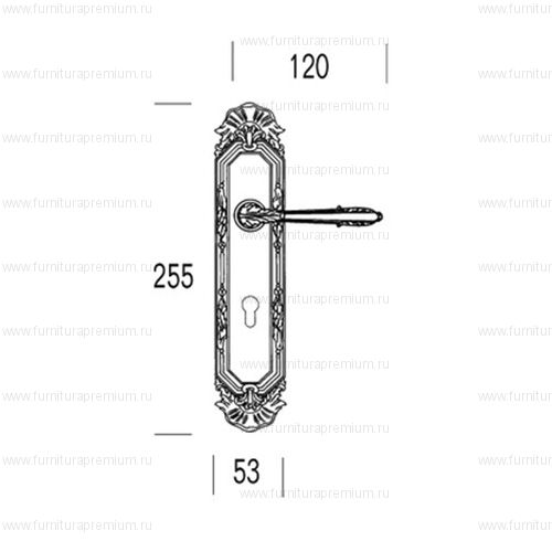 Ручка на планке  Salice Paolo Todi 3091