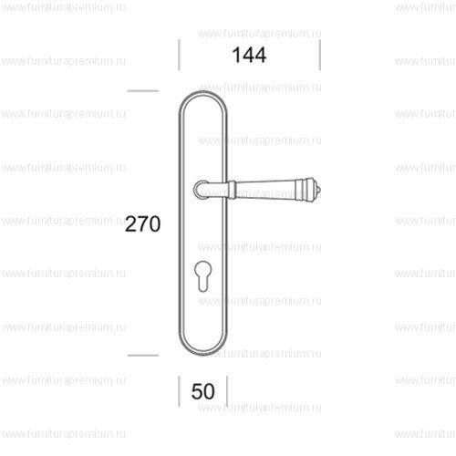 Ручка на планке Salice Paolo Borbone 2021