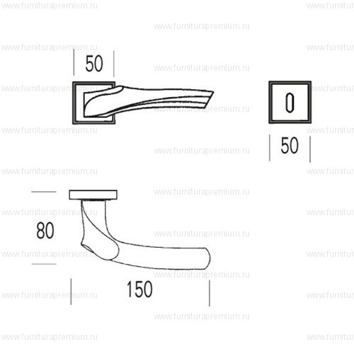 Ручка Salice Paolo Anatomica SQ 6105