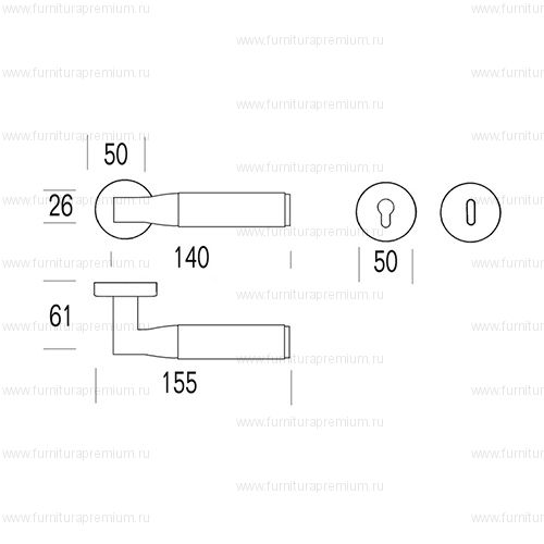 Ручка Salice Paolo Tube 6135