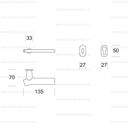 Ручка Salice Paolo Wing C3 6190