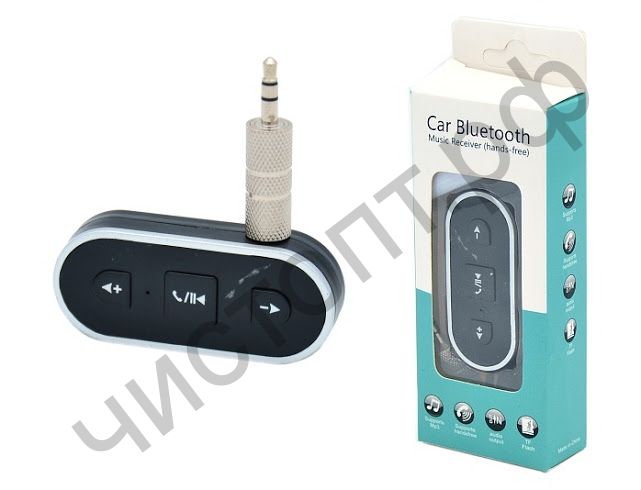 Адаптер Bluetooth receiver подключ. AUX, аккум. ,микроф. кнопки OT-PCB01 (BT380)