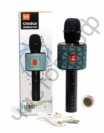 Микрофон Bluetooth OT-ERM01 ( динамики, USB,TF, аккум) Мятая упак.