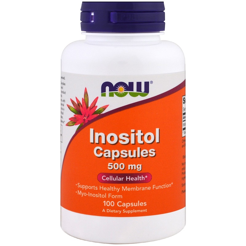 Now Foods, Инозитол Капсулы (Inositol Capsules), 500 мг, 100 капсул