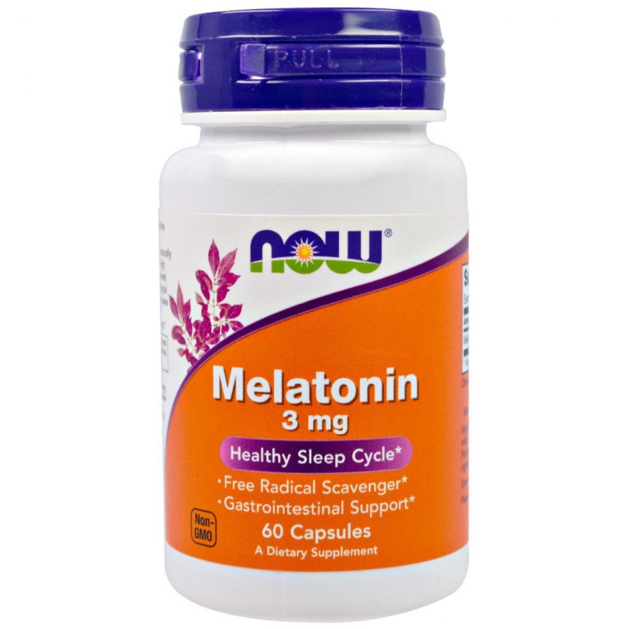 Now Foods, Melatonin (Мелатонин) 60 капс.