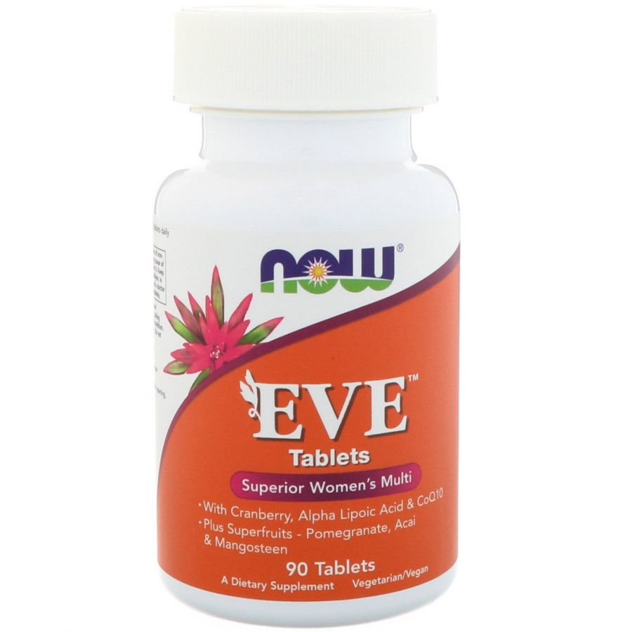 Now Foods, Женские мультивитамины Eve (Ева), 90 табл.