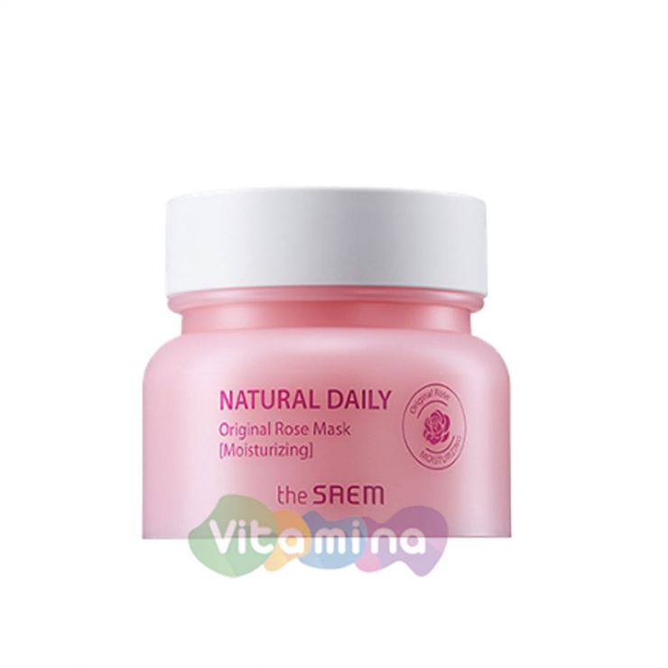 The Saem Увлажняющая маска с лепестками роз Natural Daily Original Rose Mask, 100 г