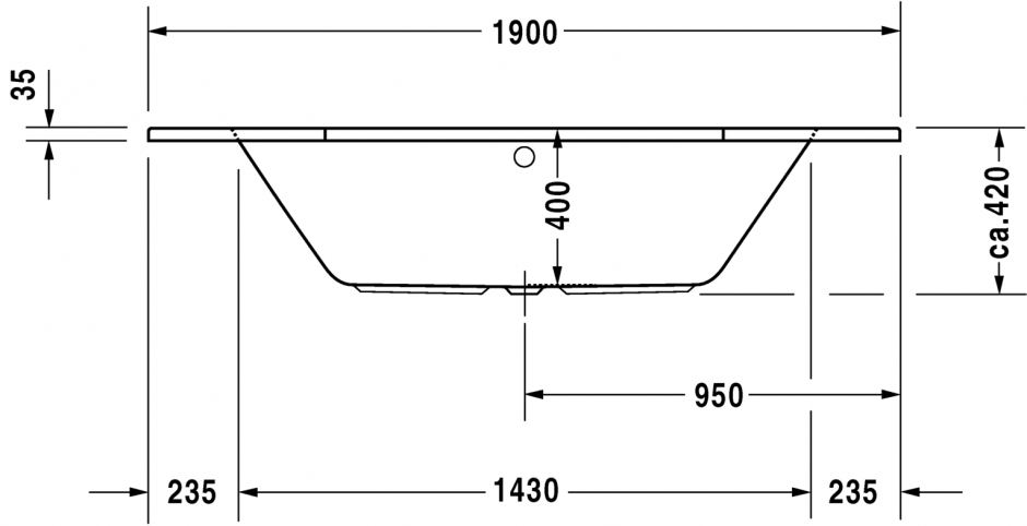 Duravit ванна D-Code 190x90 700138 ФОТО