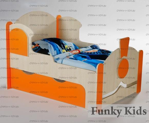 Кровать растущая Вырастайка Фанки кидз ВР-04 (Паровоз) (80х120/150/180)