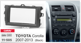 Carav 11-505 (2-DIN TOYOTA Corolla 07-13 black)