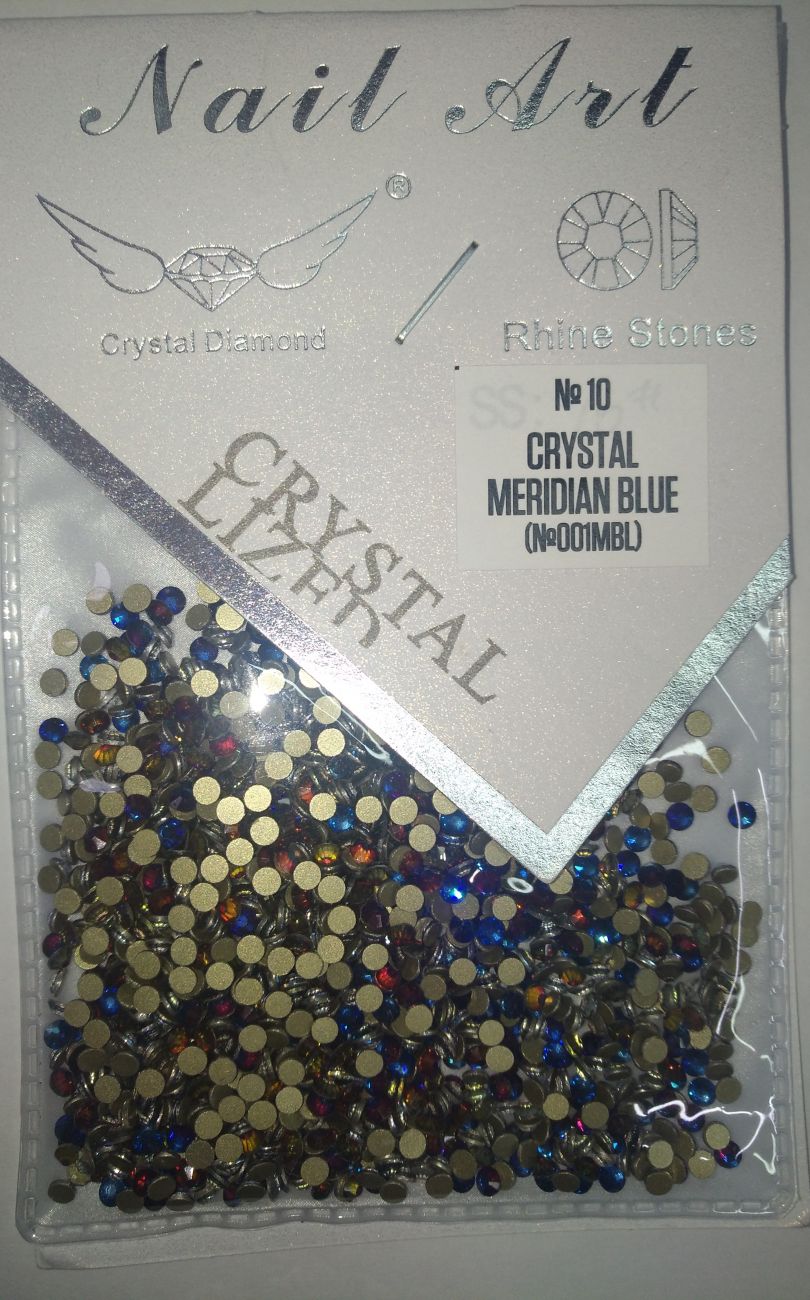 Стразы Nail Art SS10 CRYSTAL MERIDIAN BLUE (№001MBL) 1440 шт