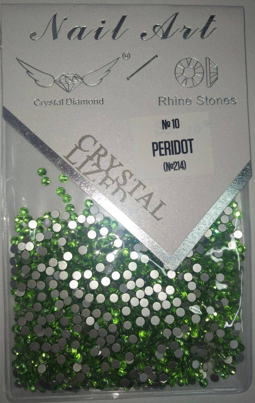 Стразы Nail Art SS10 PERIDOT (№214) 1440 шт