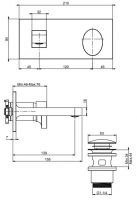 Fima carlo frattini Next смеситель для раковины F3951X5 схема 1