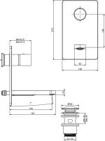 Fima carlo frattini Quad смеситель для биде F3722 схема 1