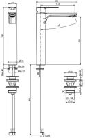 Fima carlo frattini Mast смеситель для раковины F3131/H схема 1