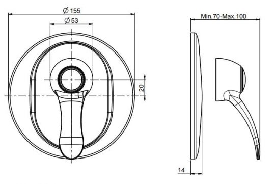 Fima carlo frattini Lamp/Bell смеситель для ванны/душа F3309/1 ФОТО