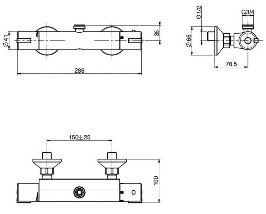 Fima carlo frattini Fimatherm смеситель для душа F4075/3 ФОТО