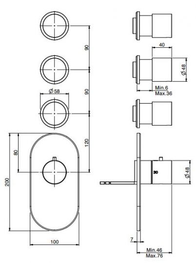 Fima carlo frattini Fimatherm смеситель для ванны/душа F3253X3 ФОТО