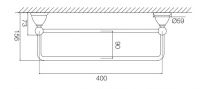 Fima - carlo frattini Style полотенцедержатель F6041/40 схема 1