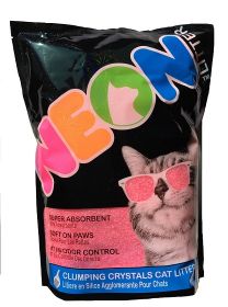 Neon Litter наполнитель силикагель, комкующийся, розовый 1,81 кг