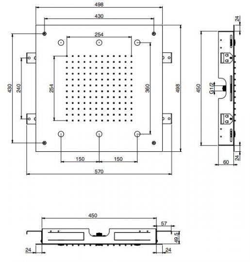 Тропический душ Fima - carlo frattini Wellness F2901 50х50 ФОТО