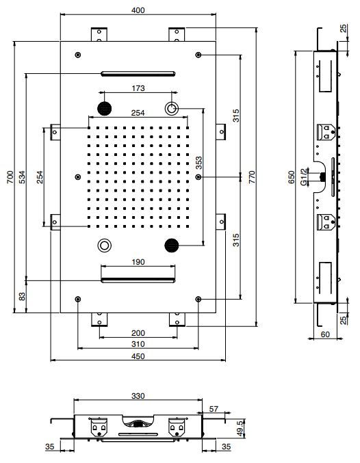 Тропический душ Fima - carlo frattini Wellness F2904 70х40 ФОТО