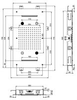 Тропический душ Fima - carlo frattini Wellness F2904 70х40 схема 1