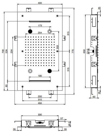 Тропический душ Fima - carlo frattini Wellness F2904 70х40 ФОТО