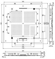 Тропический душ Fima - carlo frattini Wellness F2900 95х95 схема 1