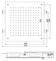 Тропический душ Fima - carlo frattini Wellness F2425 50х50 схема 1