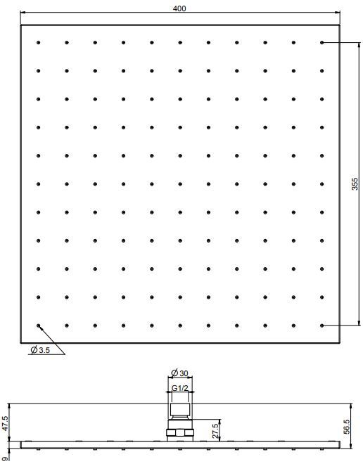 Тропический душ Fima - carlo frattini Wellness F2639/2 40х40 ФОТО