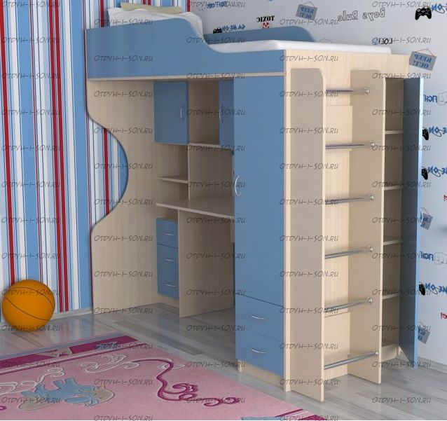 Кровать-чердак Дуэт-11