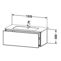 Тумба под раковину Duravit L-Cube LC 6142 102x48,1 схема 1