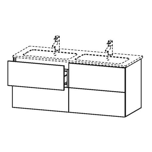 Тумба под раковину Duravit L-Cube LC 6259 129x48,1 ФОТО