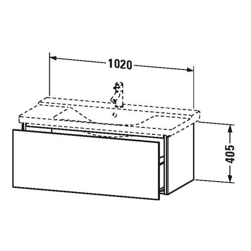 Тумба под раковину Duravit L-Cube LC 6150 102x48,1 ФОТО