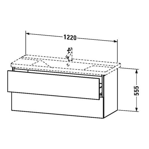 Тумба под раковину Duravit L-Cube LC 6253 122x48,1 ФОТО