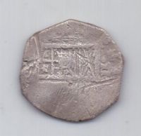 2 реала - макукин 1556 -1598 г Пиратские! Америка Испания