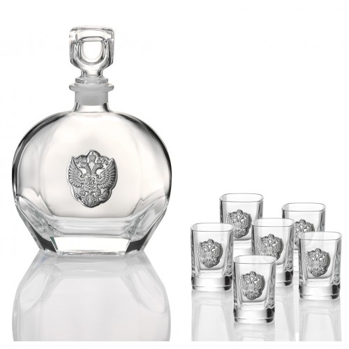 Комплект бутылка для ликера + 6 бокалов (Италия)