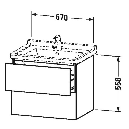 Тумба под раковину Duravit L-Cube LC 6264 67x46,9 ФОТО