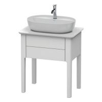 Тумбочка под раковину с двумя ящиками Duravit Luv LU 9560 63,8x45 схема 2